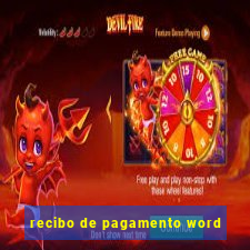 recibo de pagamento word